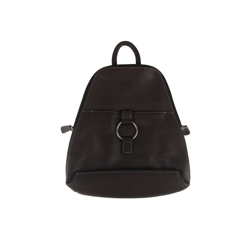 Wilsons Leather Pelle Studio Backpack Womens Brown Inner Pocket Size Medium